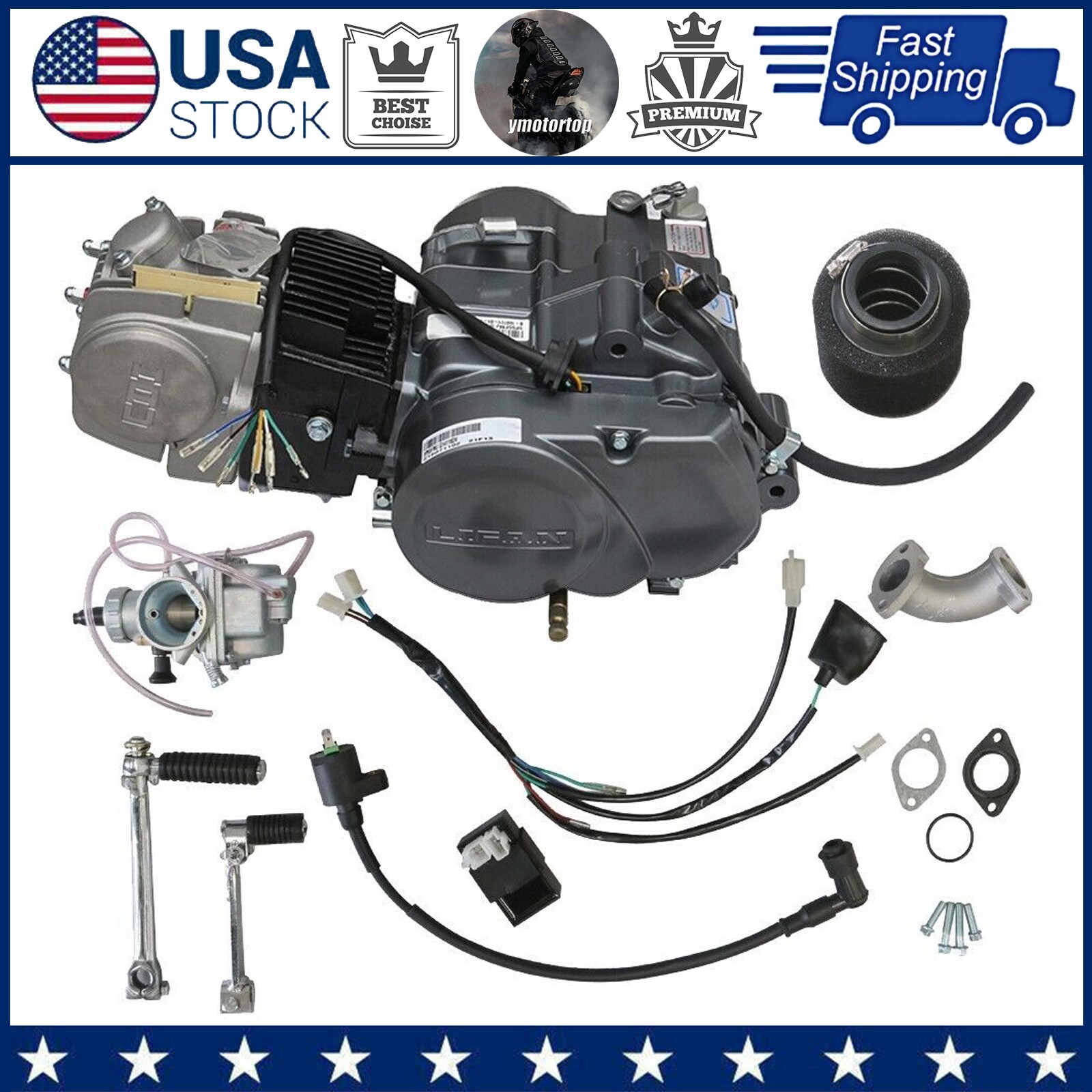 Lifan 140cc Engine Motor Manual Clutch For Dirt Pit Bike CT70 CT90 CT110 CRF50