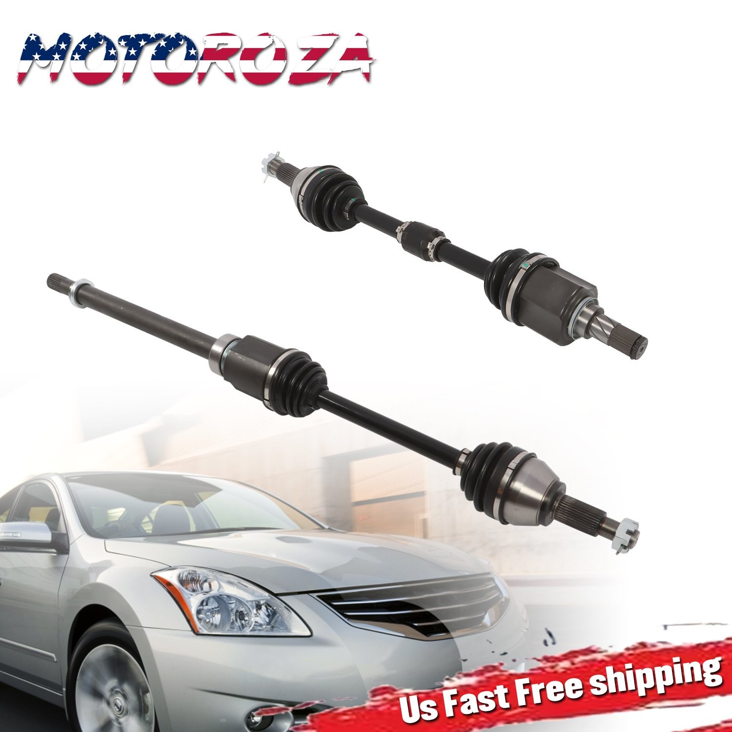 For 2013 2014 2015 2016 2017 2018 Nissan Altima 2.5L Front Pair CV Axle Assembly