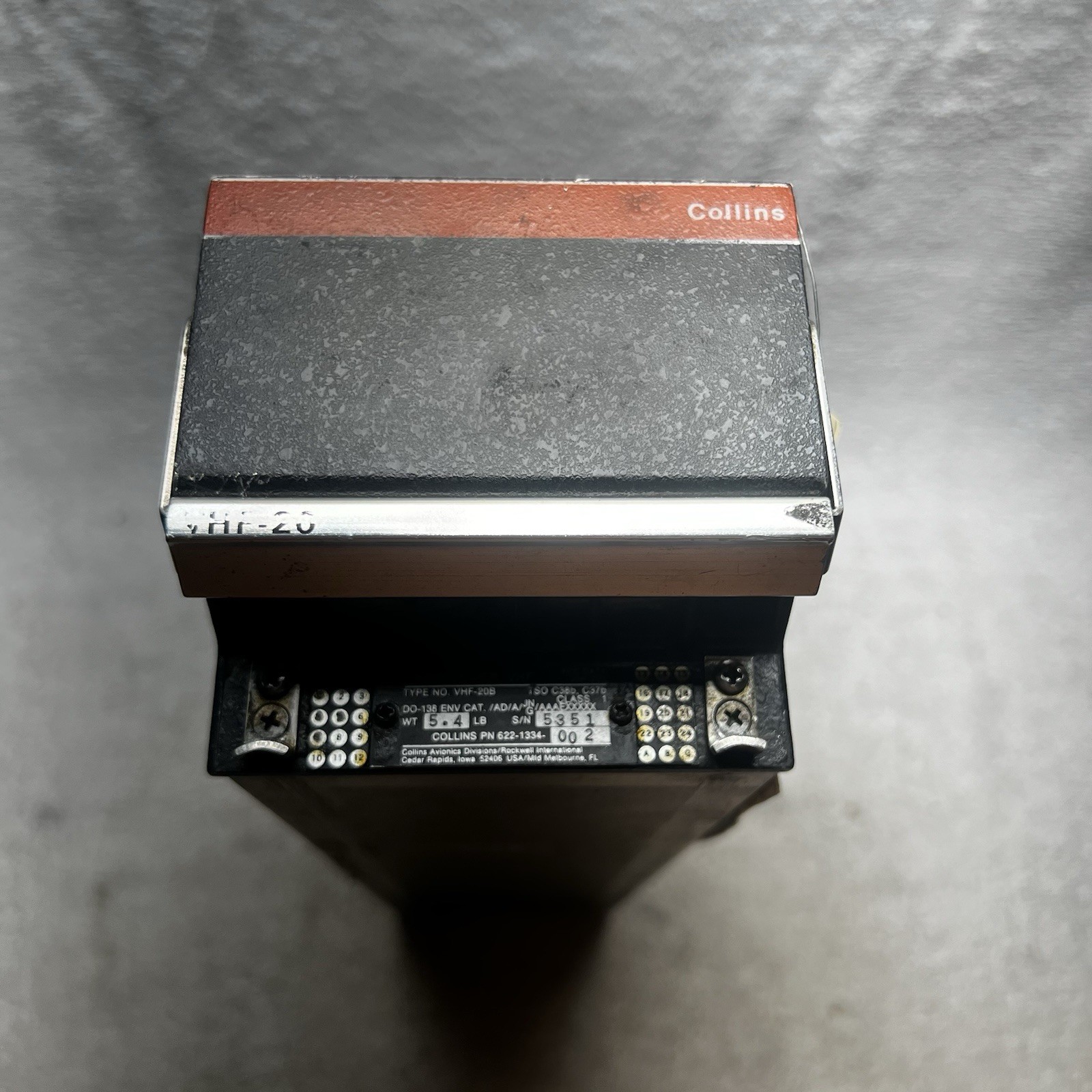Collins Aerospace VHF-20B VHF Transceiver Module 622-1334-002 W/ Mods