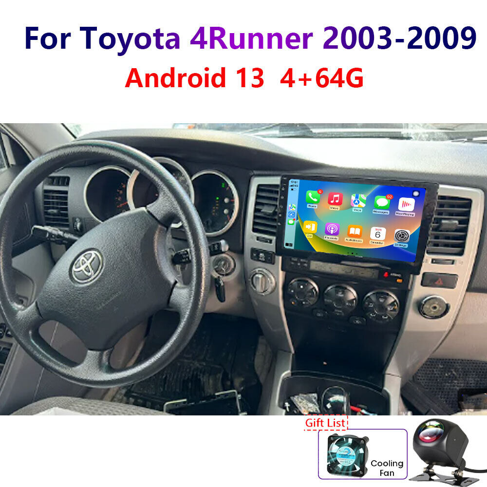 4-64G Android13 For Toyota 4Runner 2003-2009 Carplay Car Stereo Radio GPS Wifi