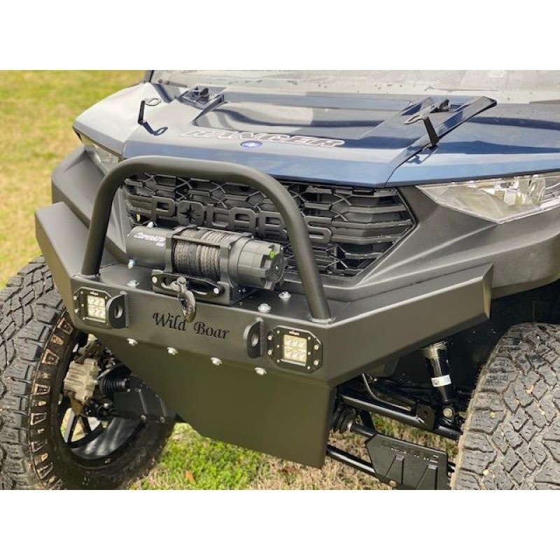Polaris Ranger 1000 Front Winch Bumper W/ LEDS by Wild Boar - 8006