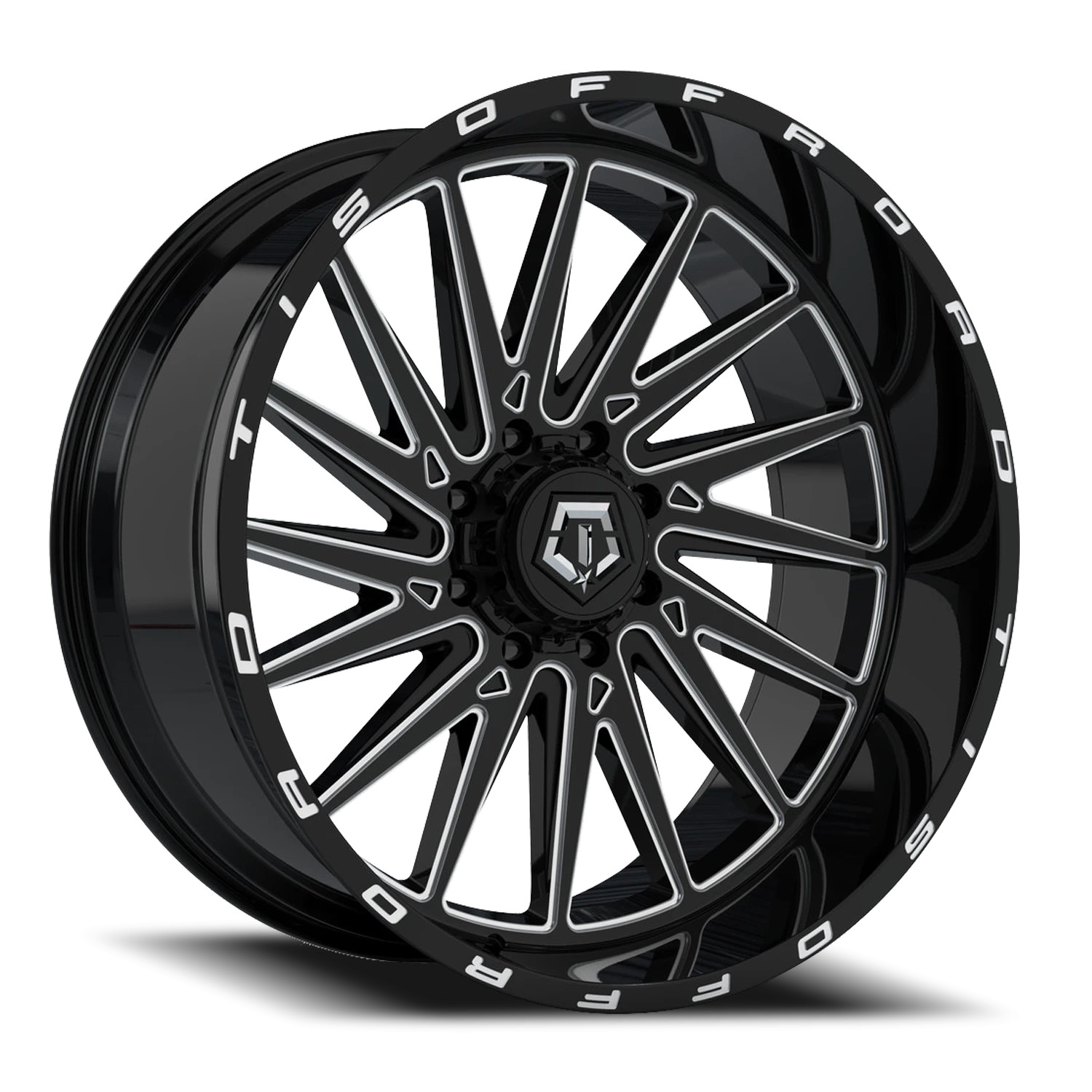 1 TIS 20x10 6X135 / 6X5.50 -19 547BM Gloss Black Milled Wheel Rim