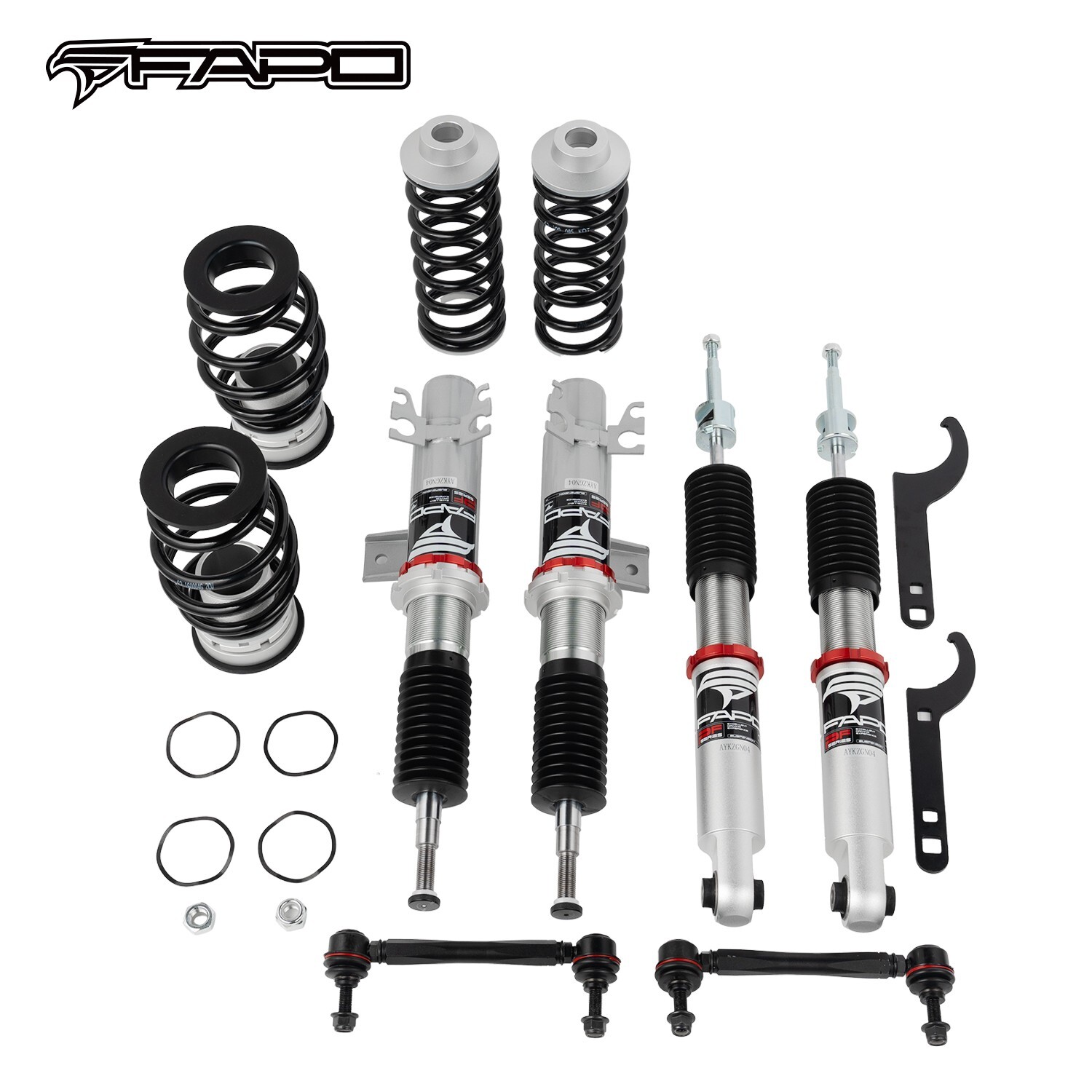 FAPO 32 Levels Damper ADJ Coilover lowering kit for for VW Polo AW (2017-2019)