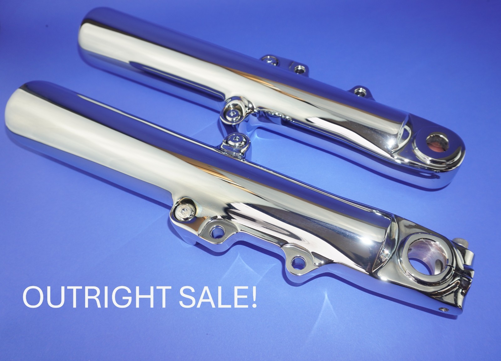 HARLEY 2014- 2025  TRI GLIDE TRIKE FORKS CHROME PLATED - OUTRIGHT SALE