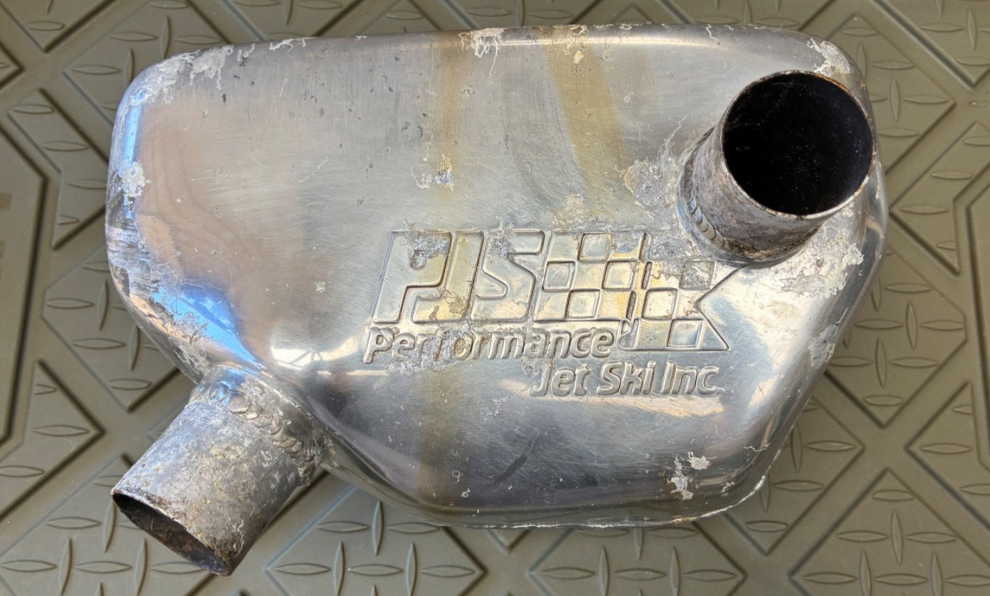 1987 KAWASAKI JET SKI 550 SX JS550 PJS PERFORMANCE JET SKI WATER BOX MUFFLER 1987 KAWASAKI JET SKI 550 SX JS550 PJS PERFORMANCE JET SKI WATER BOX MUFFLER
