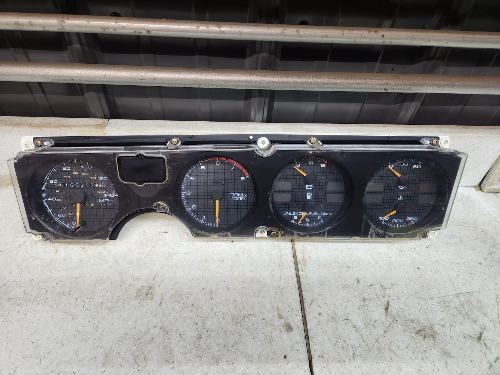 89 Firebird Trans Am 140 mph INSTRUMENT GAUGE CLUSTER 87 90 91 92 GM 166k