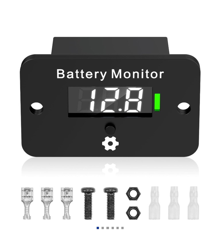 Waterproof Battery Monitor 12v 24v 36v 48v 60v 72v For Car Motorcycle Golf Cart