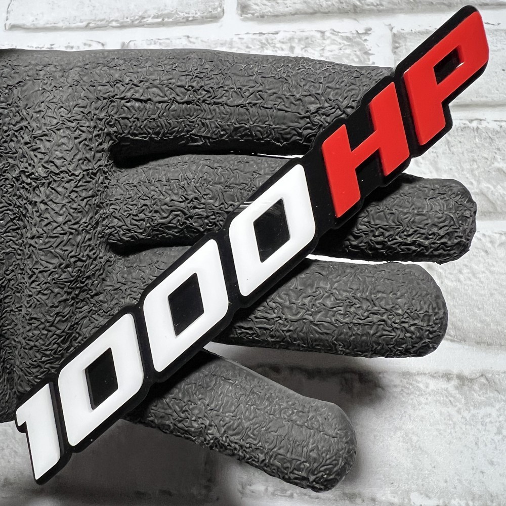 1000HP Badge Fender QTY 1 Emblem 1000 HP Engine Truck 3D Acrylic Exterior Decal 1000HP Badge Fender QTY 1 Emblem 1000 HP Engine Truck 3D Acrylic Exterior Decal