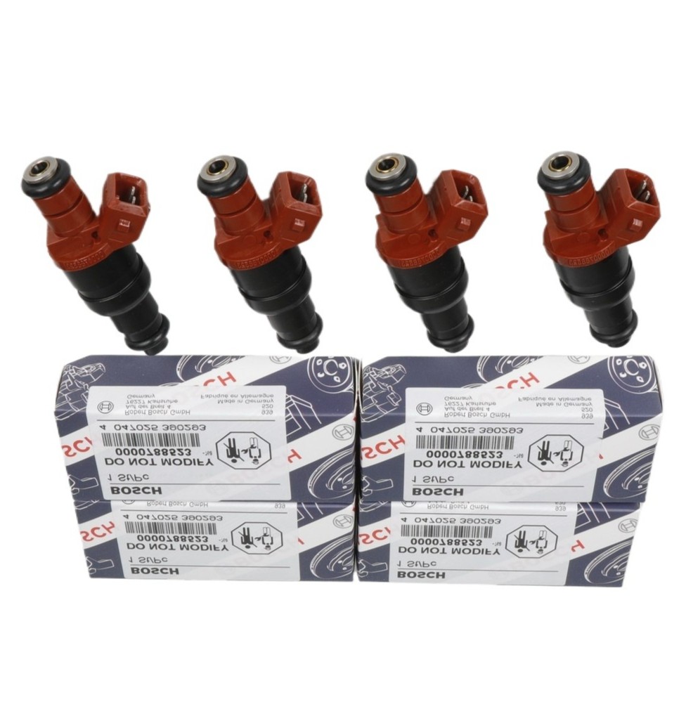 0000788523 4X Bosch Injectors for Mercedes-Benz C220 2.2L 94-96 C230 2.3L 97-98