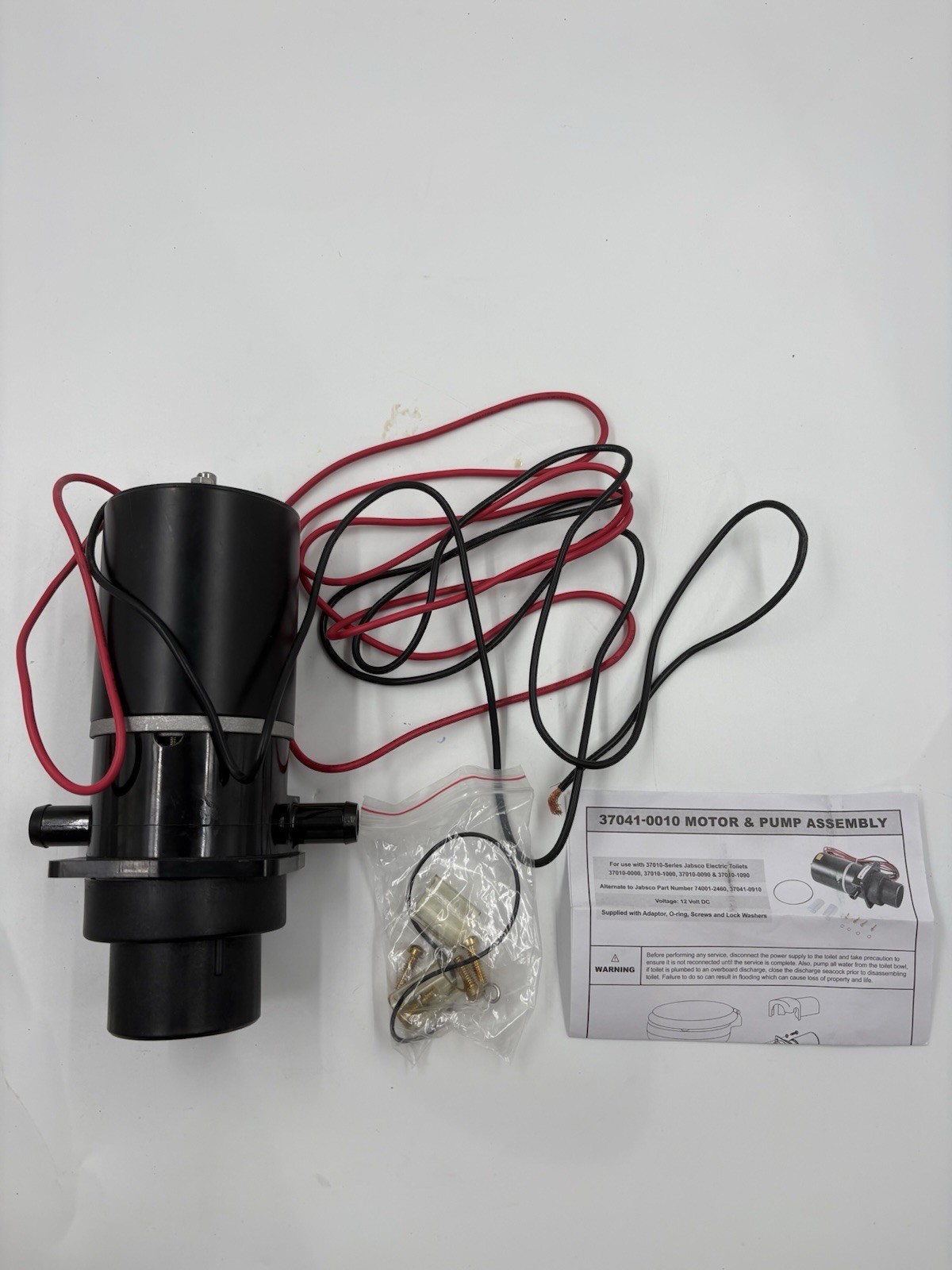 Jabsco 37041-0010 12V Marine Toilet Motor Pump 37010-1090 37010-0090