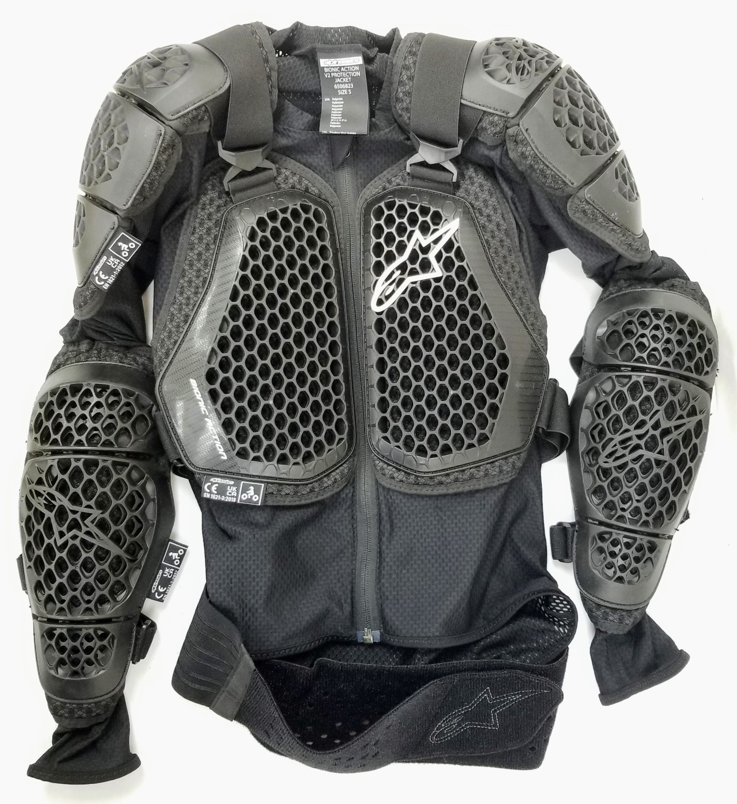 Alpinestars Bionic Action V2 Protection Jacket Black, Size SMALL