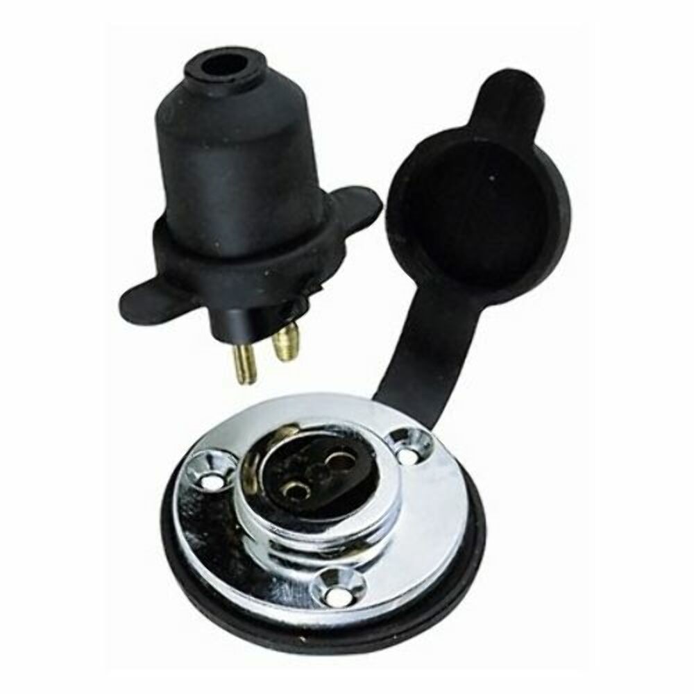1190 DP0 CHR Perko Watertight Deck Electrical Connection 2Pin 1-5/8Diam x