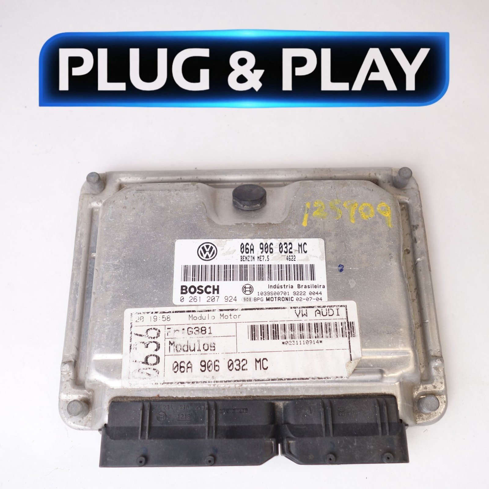 06A906032MC Volkswagen Golf Jetta Beetle 2001-2005 2.0 Engine ECM Plug N Go 06A906032MC Volkswagen Golf Jetta Beetle 2001-2005 2.0 Engine ECM Plug N Go