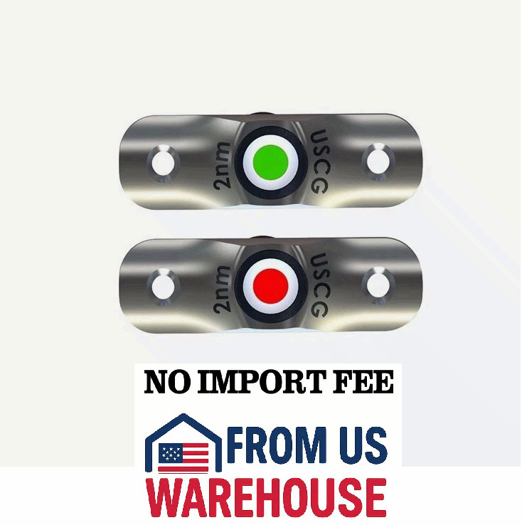 TACO Marine Rub Rail Mounted Led Navigation Light Set - 2-1/2\