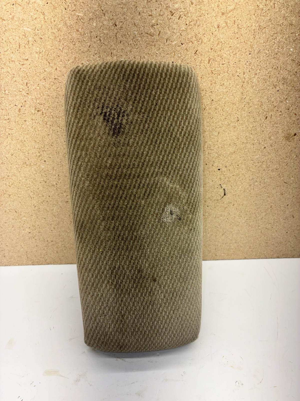 1994-1997 Honda Accord OEM Center Console Beige Tan Cloth Armrest Top Lid USED