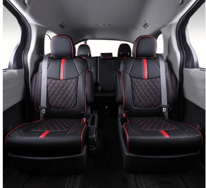 Seat Covers for 21-26 Toyota Sienna 7-seat XLE XSE Woodland Limited Faux Leather