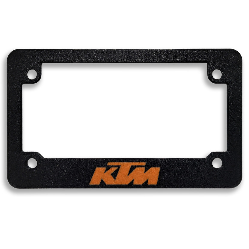 For KTM Motorcycles Textured License Plate Frame Orange (ALL MODELS & YEARS)