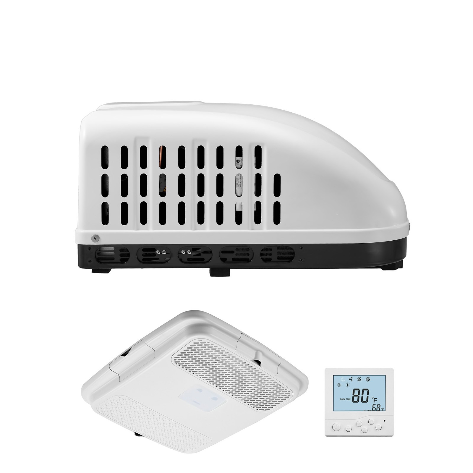 Uimoso RV Air Conditioner 13500BTU w/Ducted Rooftop RV AC Unit 65dB Quiet Camper