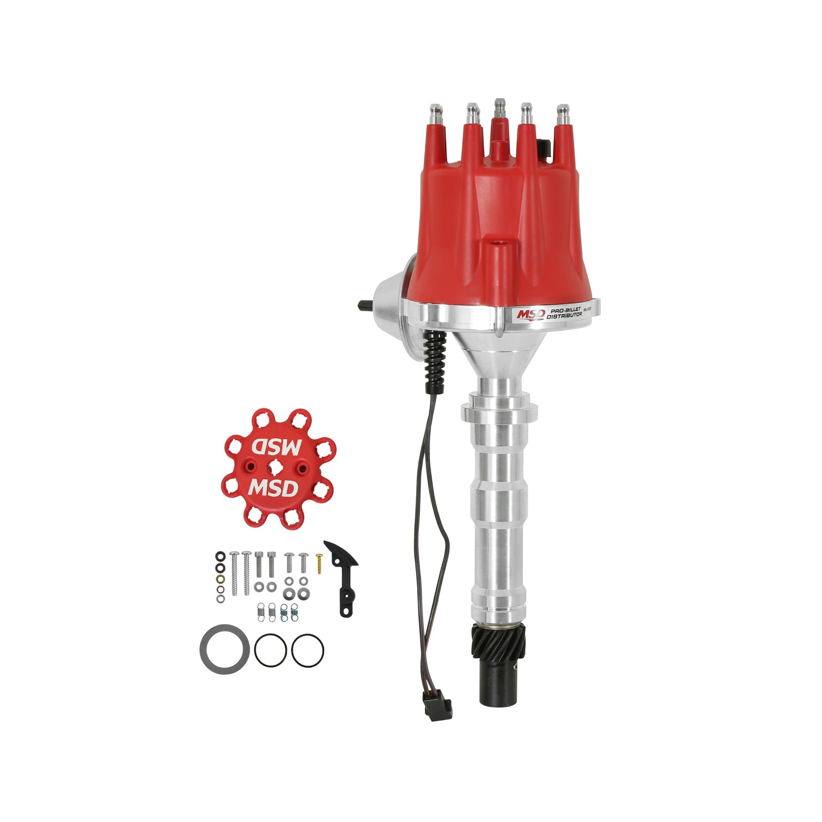 MSD Ignition 8363 Pro-Billet Distributor w/Vacuum Advance for Cadillac V8