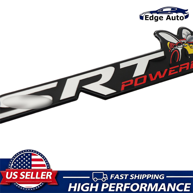 1PC 3D Sticker Scat Pack Super Bee  Powered Badge Emblem For SRT Chrome Red