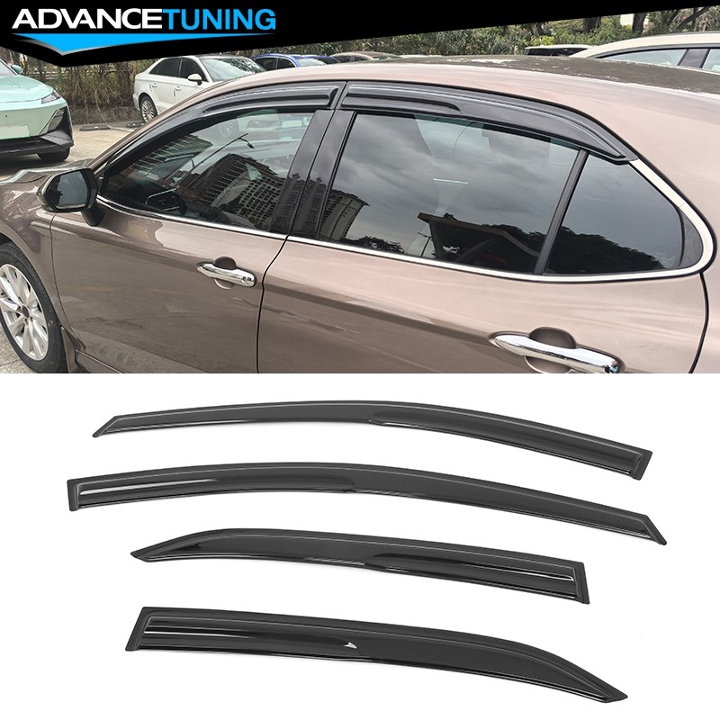 For 18-24 Toyota Camry Mugen V2 Style 4PCS Window Visors Sun Guards Rain Vent