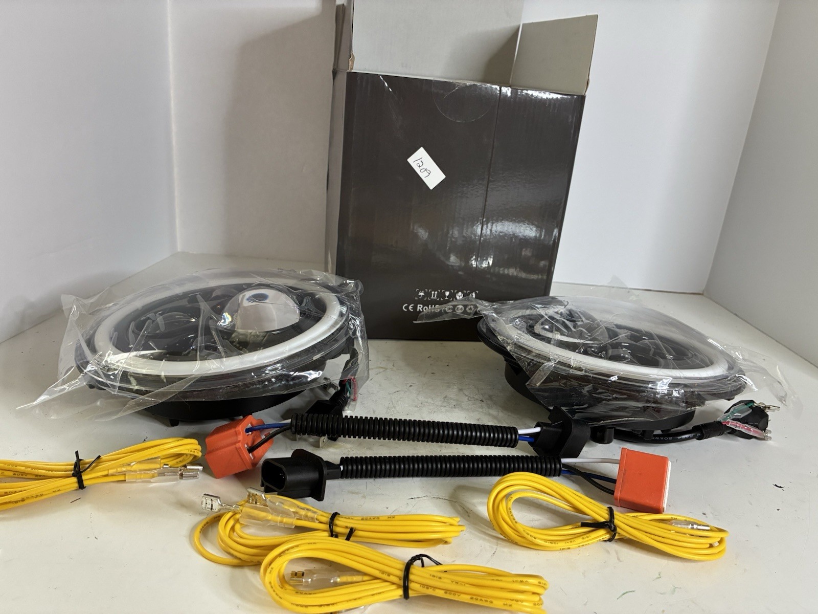 ORACLE 5769-123 Switchback LED Halo Headlights for 2007-2018 Jeep Wrangler JK