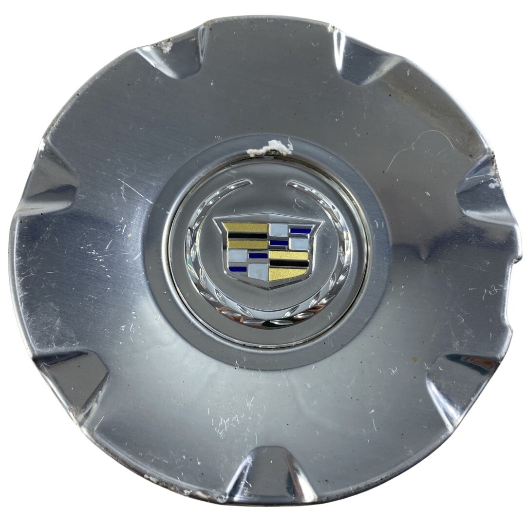 04-08 Cadillac CTS 05-11 STS—Polished Aluminum Wheel Center Cap 9595437 Single