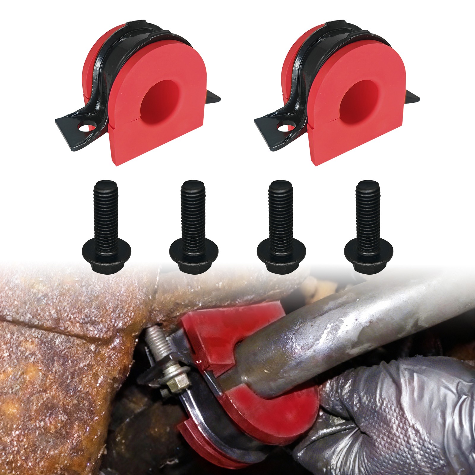 928-344 Suspension Stabilizer Sway Bar Bushing Front or Rear Kit Fit For Chevy
