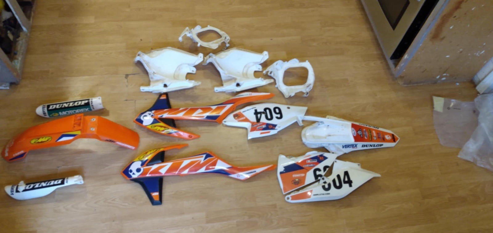 KTM Plastics And Graphics Kit For KTM SX, SX-F, XC, and XC-F models