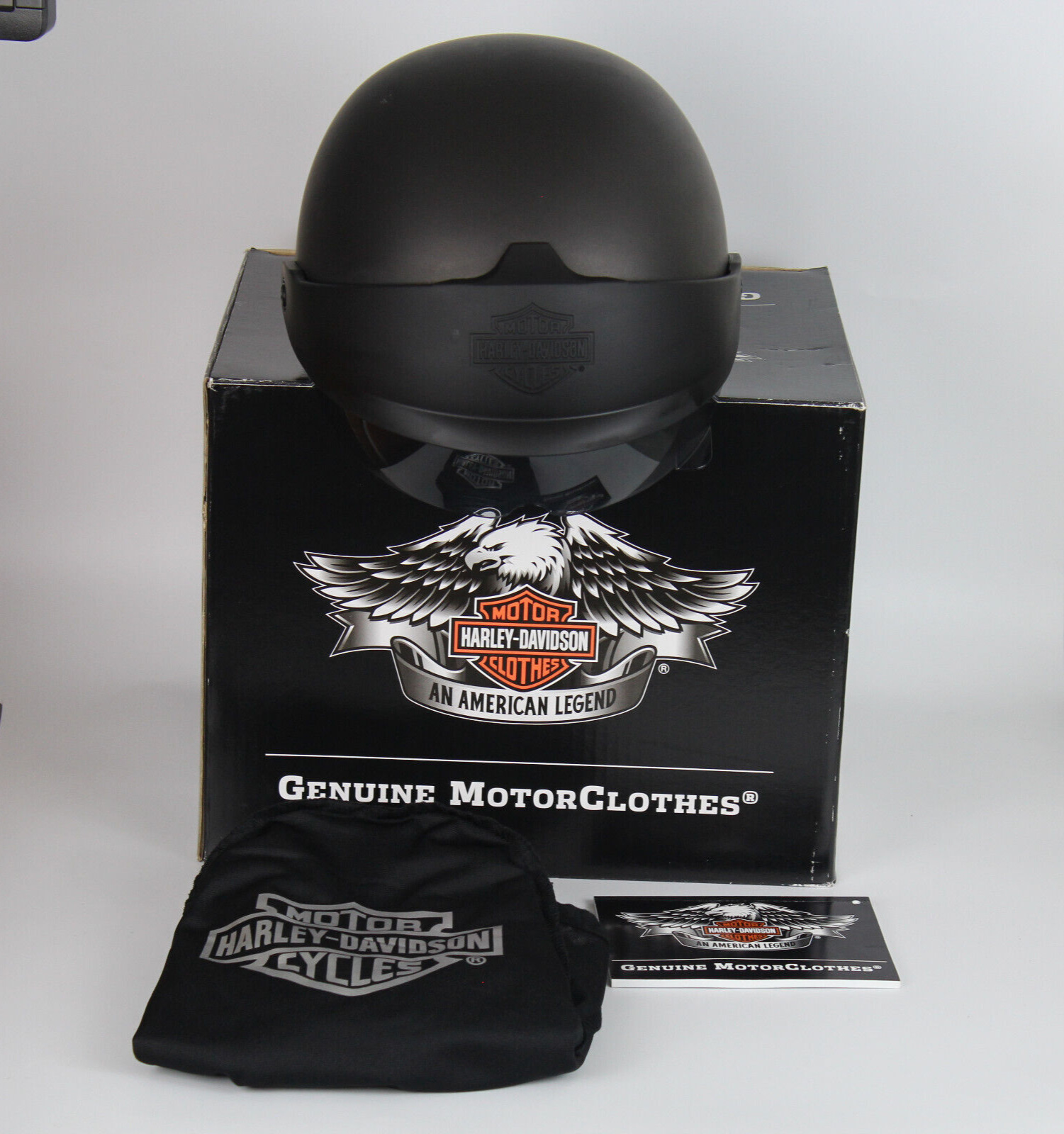 Harley-Davidson Men\'s Roam Adjustable Fit Low Profile J06 Half Helmet Size L