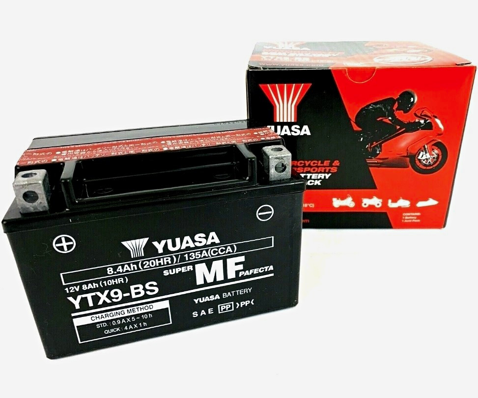 Yuasa YTX9-BS Motorcycle Battery NEW