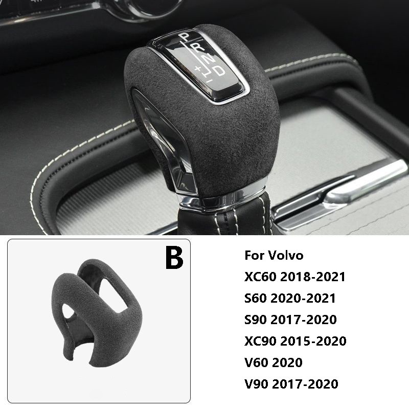 Shift Knob Cover Car Accessories Interior Trim For Volvo XC60 XC90 S60 S90 V60