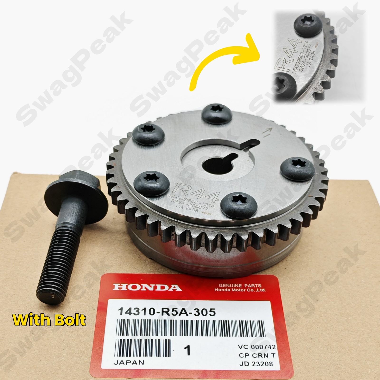 OEM Engine Timing Camshaft Sprocket Actuator 14310-R5A-305 For Honda Accord