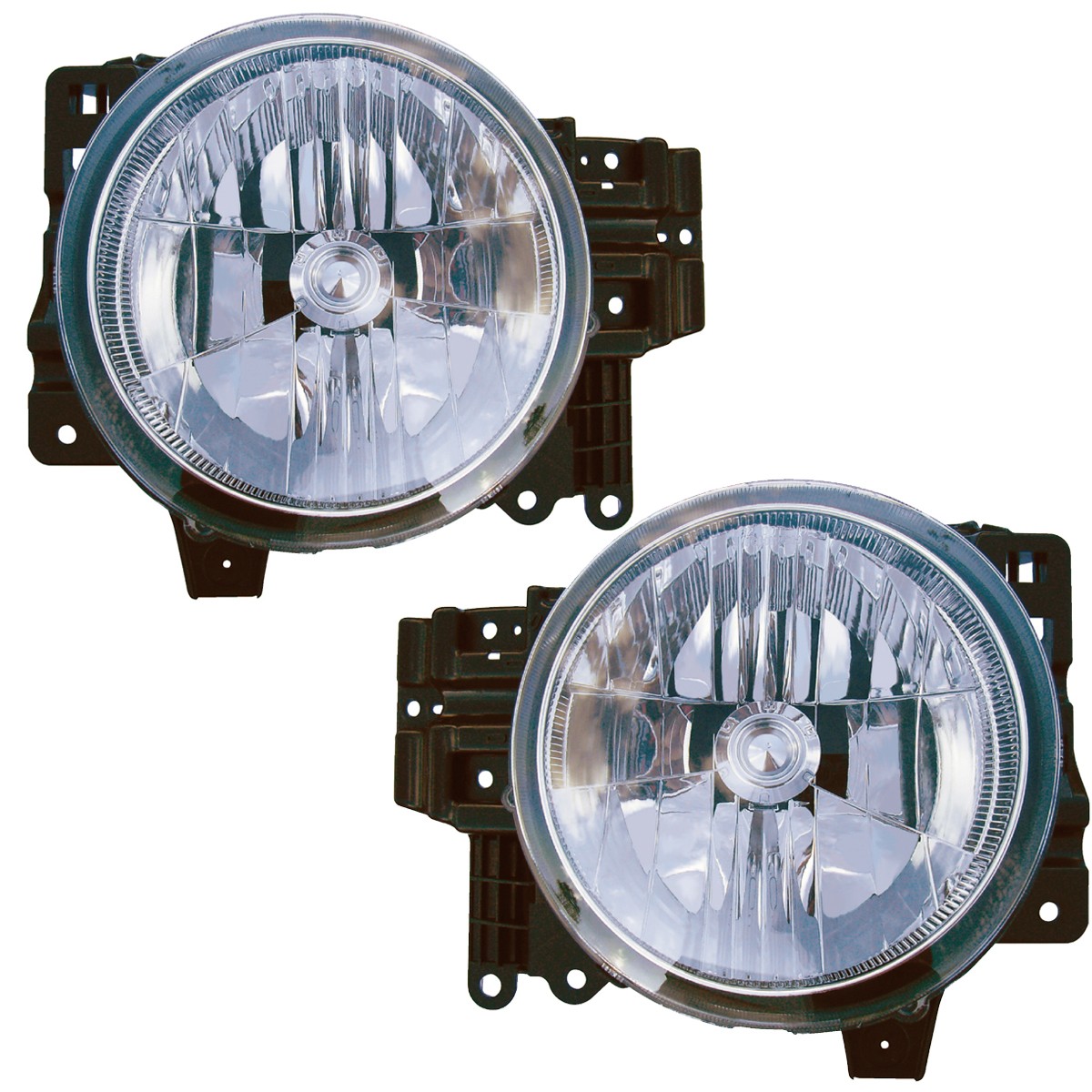 Headlights Front Lamps Pair Set for 07-14 Toyota FJ Cruiser Left & Right
