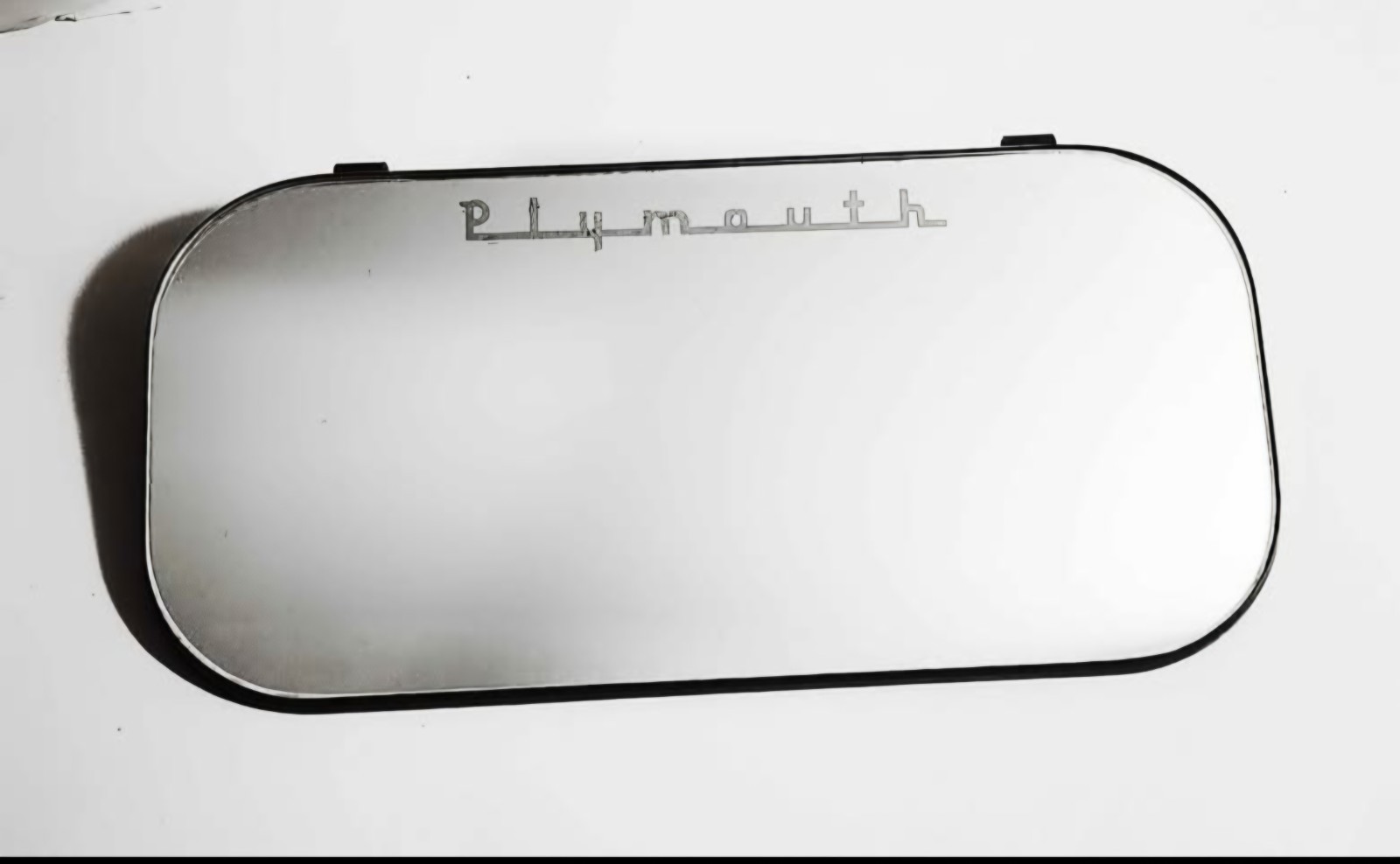 PLYMOUTH VANITY MIRROR FOR VISOR MOPAR Vintage 8x4” PLYMOUTH VANITY MIRROR FOR VISOR MOPAR Vintage 8x4”