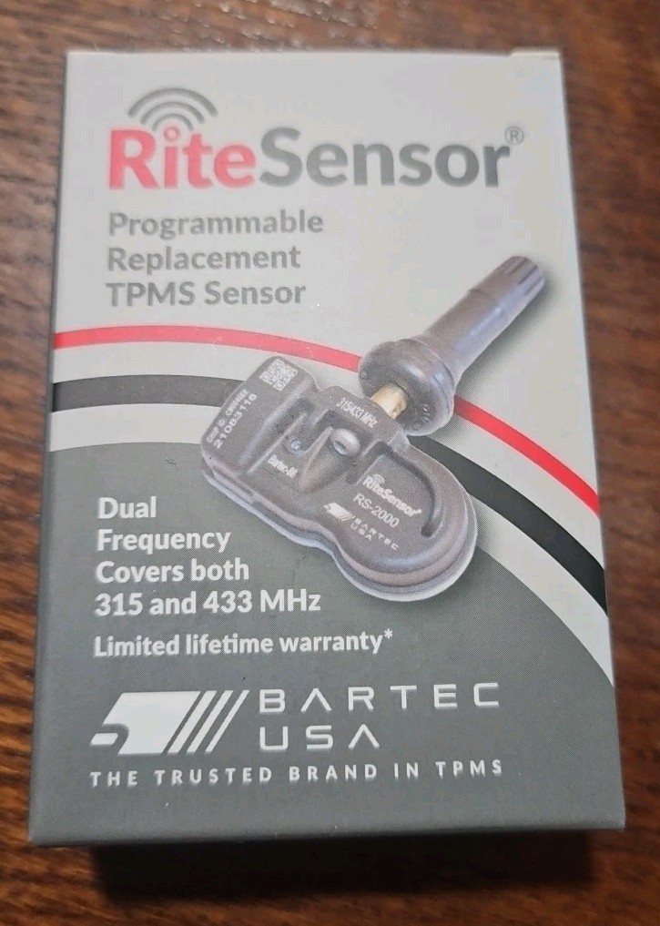 Bartec RiteSensor RS‑2000R TPMS Sensors – Programmable 315/433MHz Dual