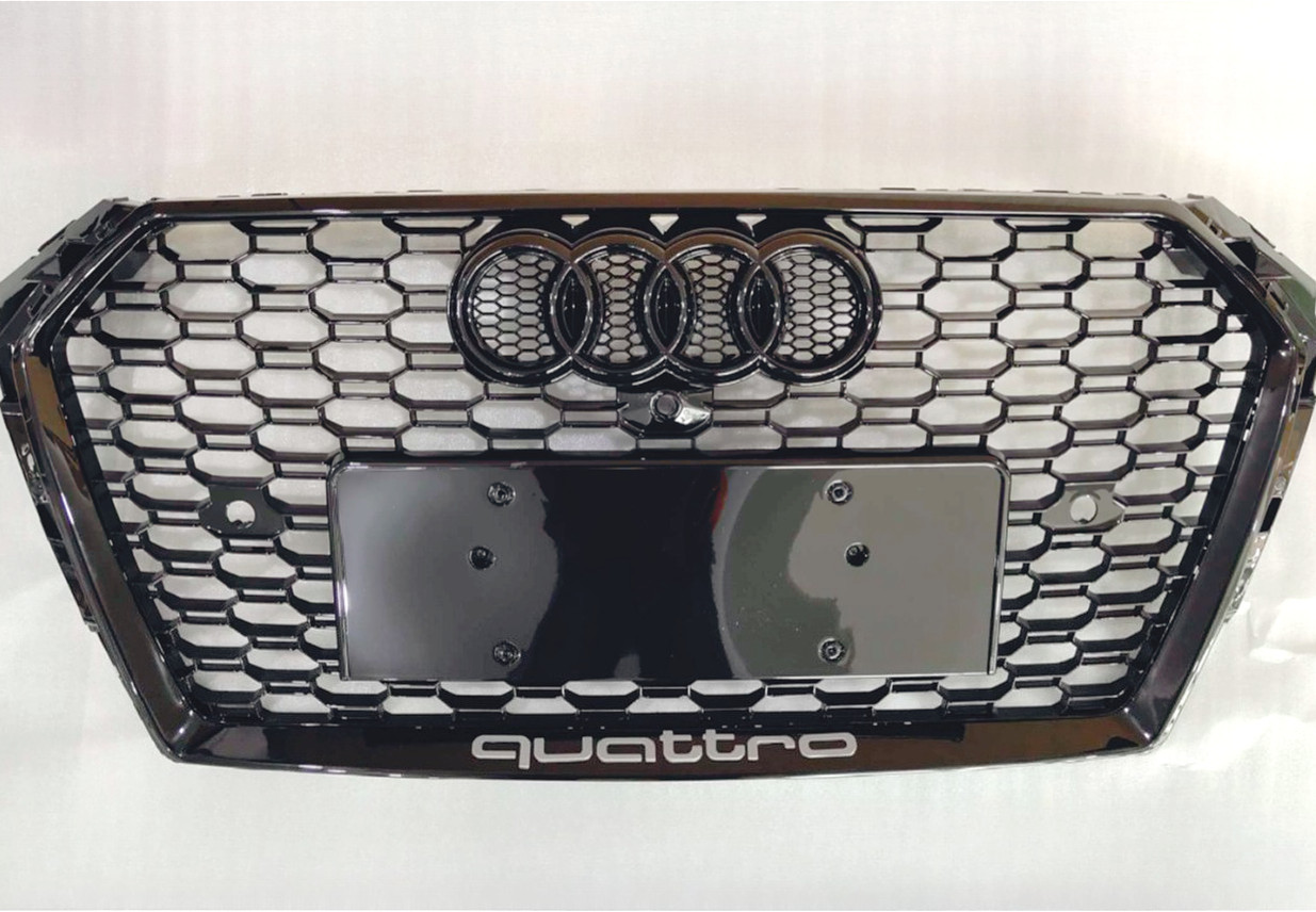 For Audi 2017-2019 A4 S4 B9 RS4 Front Bumper Honeycomb Mesh Grille Grill