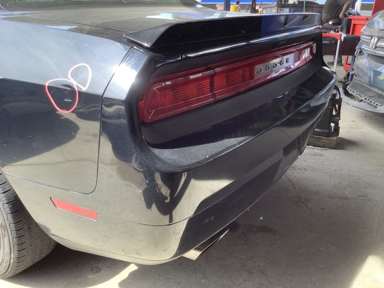 (LOCAL PICKUP ONLY) Rear Bumper Dual Exhaust Outlets Fits 08-14 CHALLENGER 84148