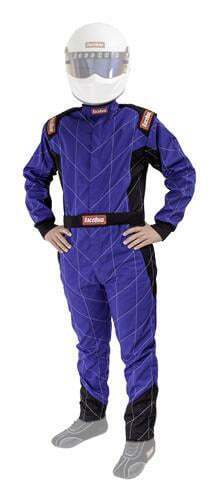 RaceQuip® 91609259 Chevron-5 Driving Suit SFI 3.2A/5 Double Layer Blue Large