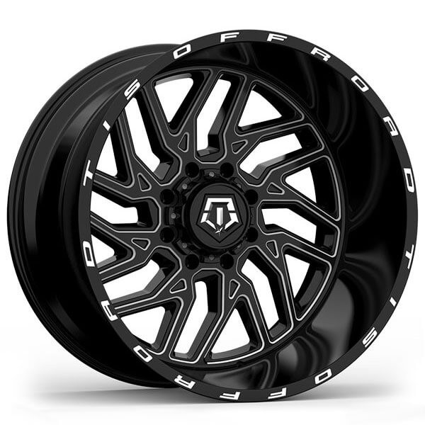 TIS Wheels 544BM 20x10 Gloss Black Milled Off-Road (4pcs) B2 TIS Wheels 544BM 20x10 Gloss Black Milled Off-Road (4pcs) B2