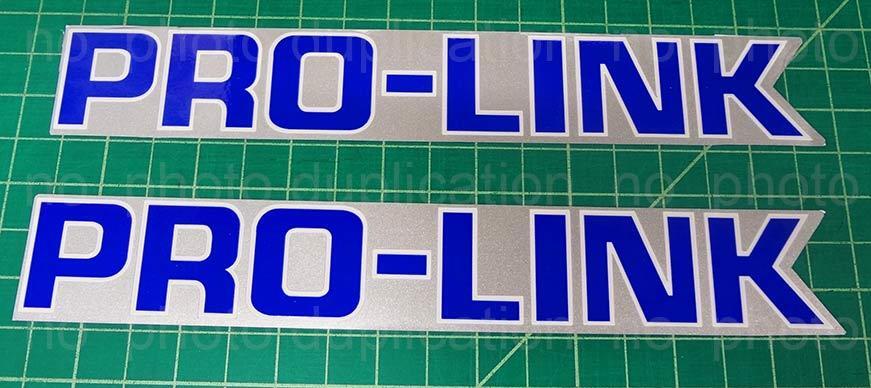 Pro-Link Swingarm Silver/Blue sticker decal CR XR 125 250r 350 400 450r 480r 500