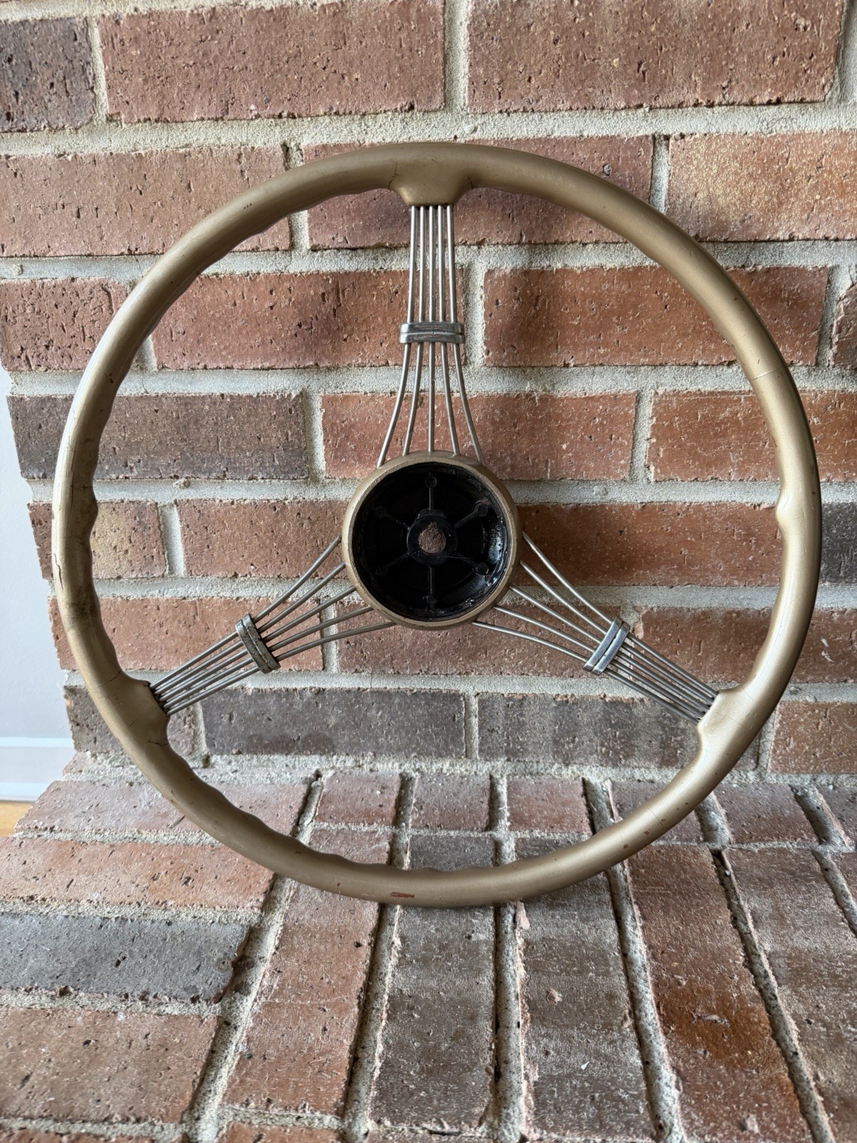 Vtg 1930s Ford Gm Chevy Banjo Steering Wheel Original Parts Hot Rod Rat Rod