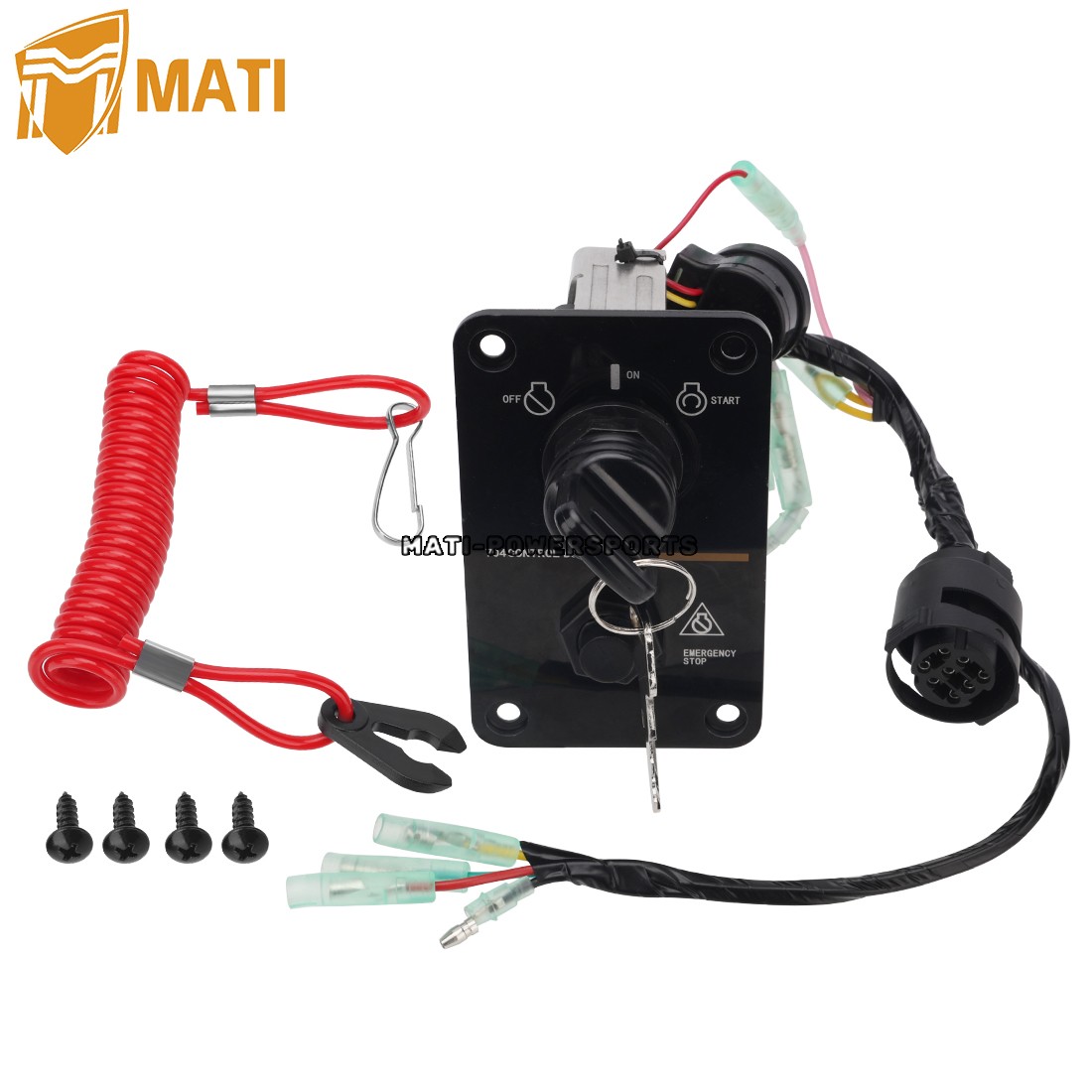 704-82570-11-00 For Yamaha Outboard Single Key Switch Panel 704-82570-12-00