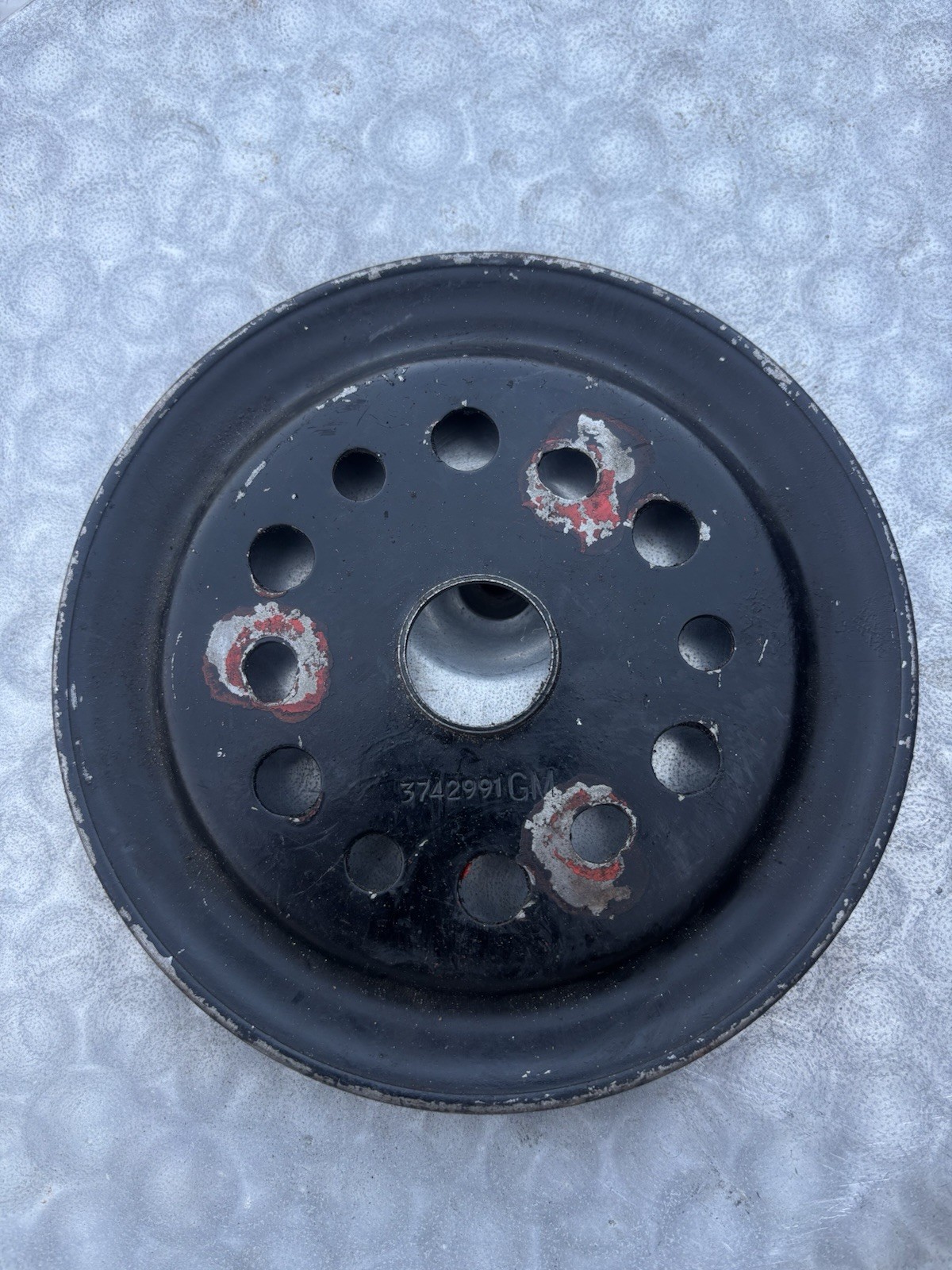 Original 1958 Corvette Deep Groove Crank Pulley GM 3742991 *USED*