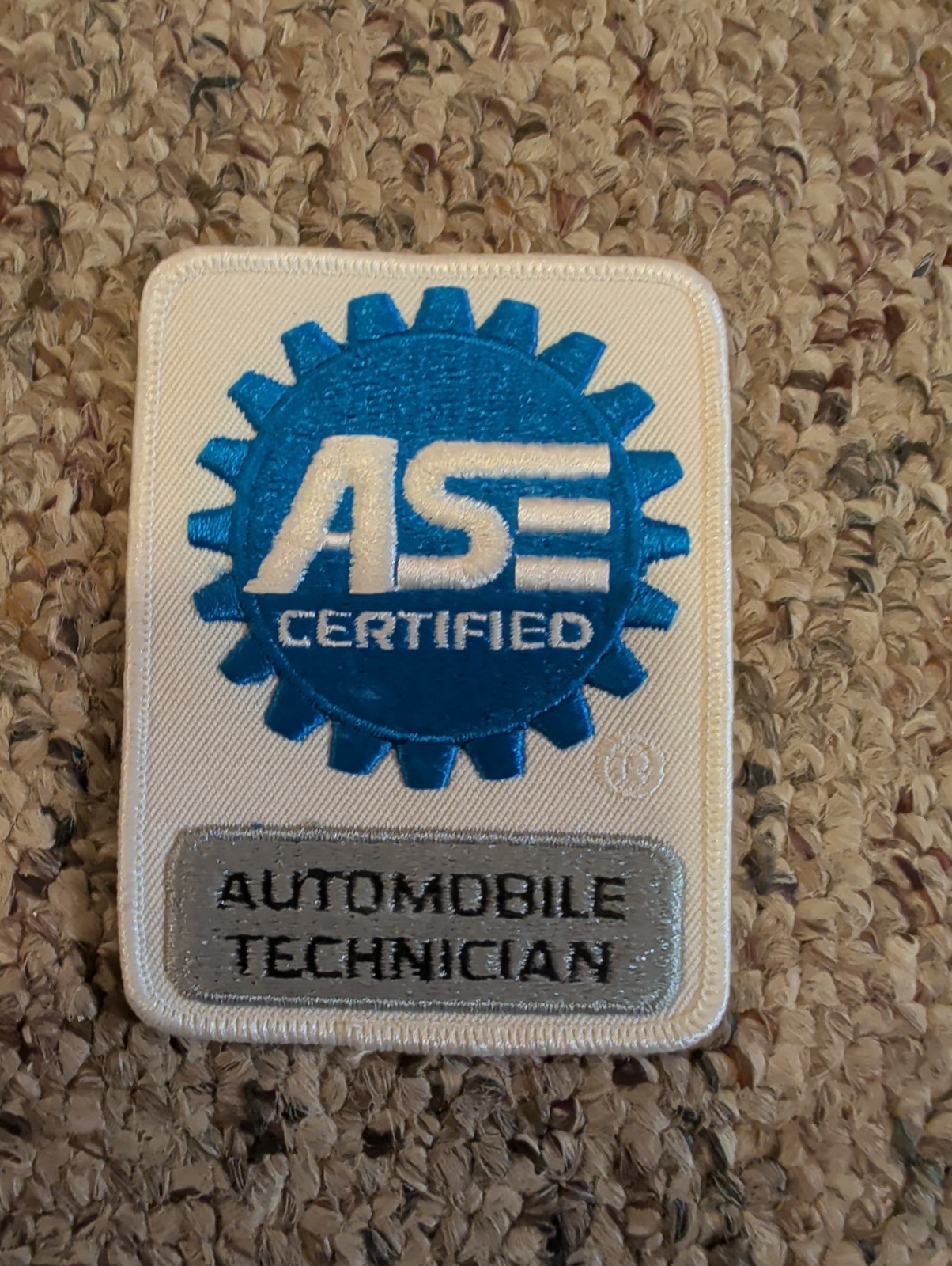 Genuine New Professional ASE Certified Technician Embroidered Patch Genuine New Professional ASE Certified Technician Embroidered Patch