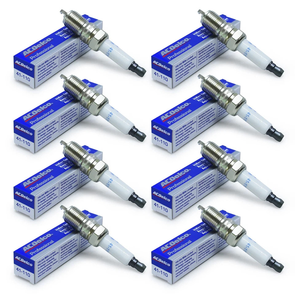 8PCS Genuine OEM 41-110 Iridium Spark Plugs 12621258 For Chevy GMC 4.8L 5.3L 6.0