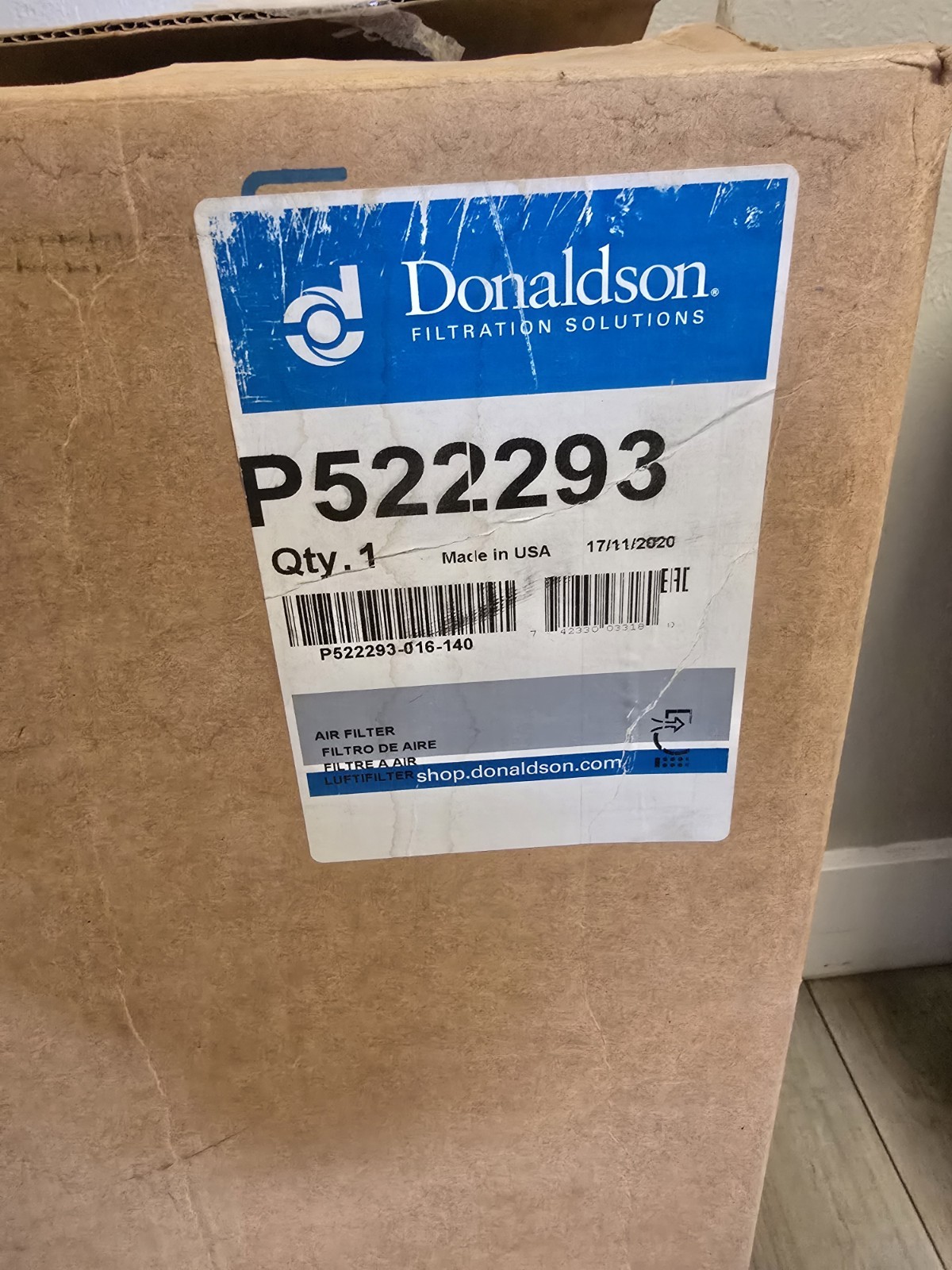 Donaldson P522293 Air Filter PA2732 AF4588M 42610 Freightliner Peterbilt