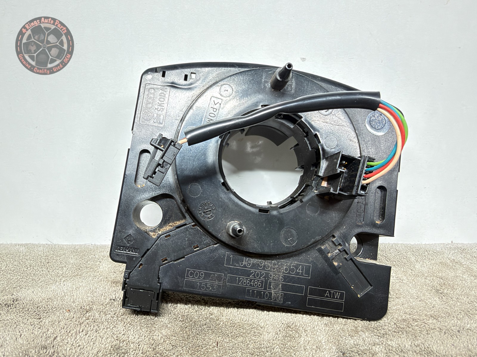 99-01 Audi A4 S4 B5 Steering Column Clock Spring OEM 1J0959654L 99-01 Audi A4 S4 B5 Steering Column Clock Spring OEM 1J0959654L