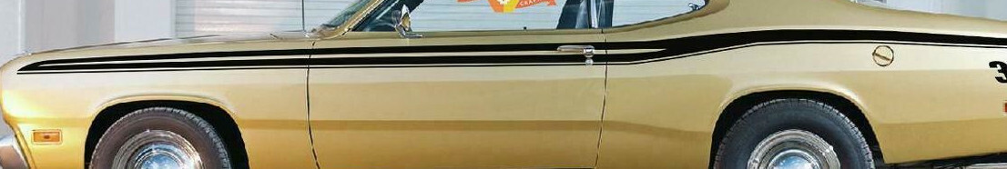 STRIPES FIT 1973 74 75 Plymouth Duster Dart SIDE STRIPE 3M sport stripe styled