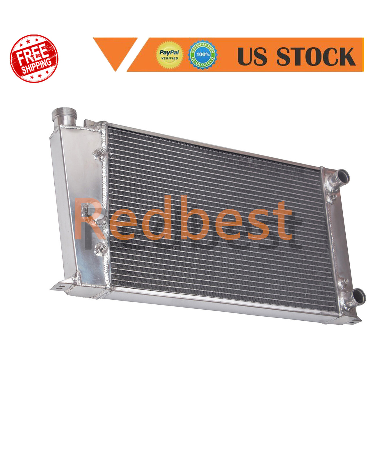 New Aluminum Radiator Fits 1980-1991 VW Golf Jetta MK1/GL/GTI/Basico 1.8L l4 MT